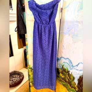 Strapless lilac purple lily Pulitzer strapless dress